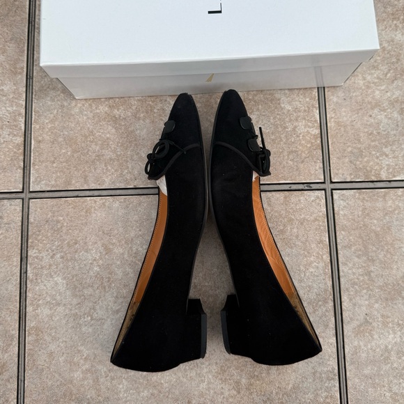 Lanvin en Bleu Women's Black Suede Shoes - Picture 12 of 16